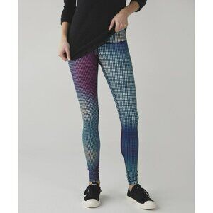 Lululemon Wunder Under Pant III *Full-On Luon Cosmic Dot Sz 6 EUC
